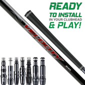 Assembled Acer Velocity Shaft with Adapter Tip and Grip