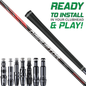 Assembled Grafalloy Disruptor Shaft with Adapter Tip and Grip