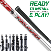 Assembled Grafalloy ProLaunch Red 65 Shaft with Adapter Tip and Grip