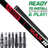 Assembled KBS Max HL Shaft with Adapter  Tip and Grip