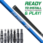 Assembled MCS 75 Blue Shaft with Adapter Tip and Grip