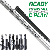 Assembled Grafalloy ProLaunch Platinum Shaft with Adapter Tip and Grip