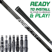 Assembled UST Mamiya Helium Nanocore Shaft with Adapter Tip and Grip