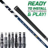 Assembled Fujikura Ventus TR Blue Shaft with Adapter Tip and Grip