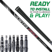 Assembled Fujikura Vista Pro 65 Shaft with Adapter Tip and Grip