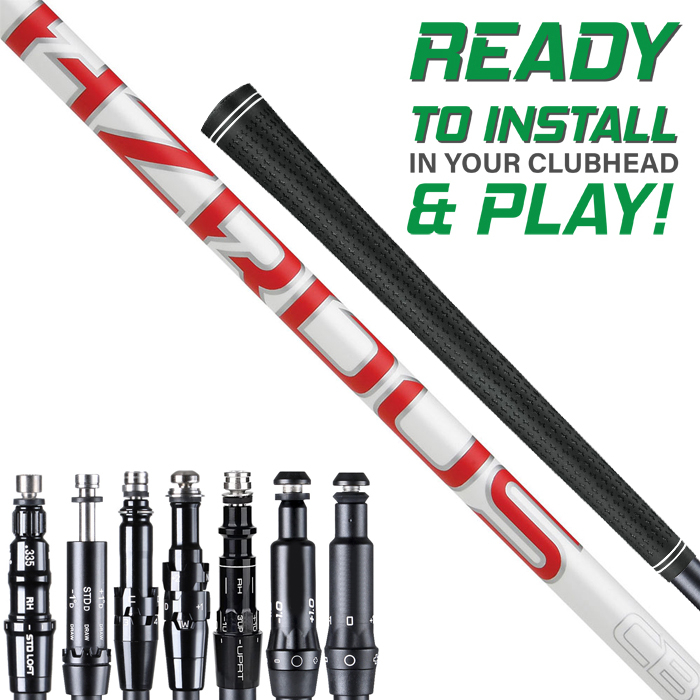 HZRDUS Red CB 4.0 Wood Shaft assembled w/ Adapter Tip & Grip