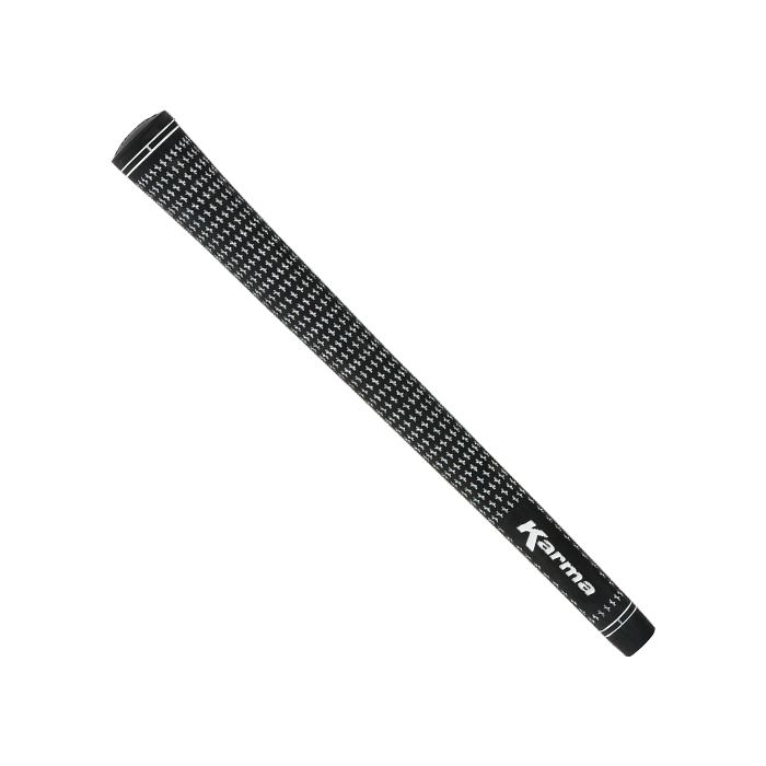 Karma Velour Midsize Golf Grip – Black/White Classic Feel