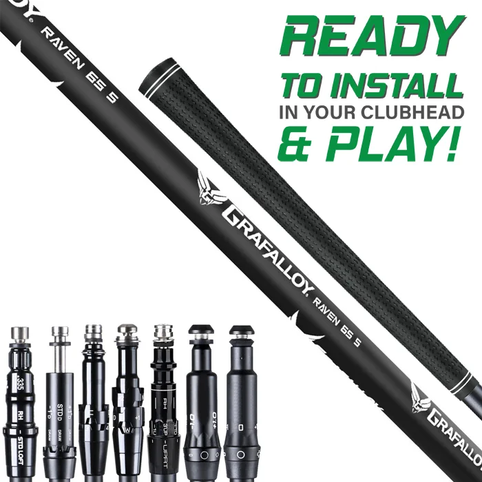 Grafalloy Raven 65 assembled w/ Adapter Tip & Grip